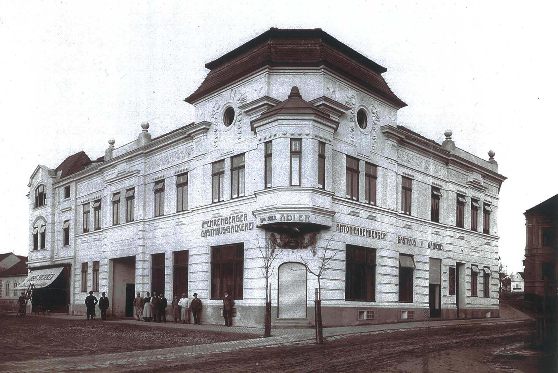 Haus Ehrenberger nach Fertigstellung, 1910